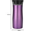 imageContigo West Loop Stainless Steel VacuumInsulated Travel Mug with SpillProof Lid Keeps Drinks Hot up to 5 Hours and Cold up to 12 Hours 16oz Bright LavenderBright Lavender