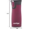 imageContigo West Loop Stainless Steel VacuumInsulated Travel Mug with SpillProof Lid Keeps Drinks Hot up to 5 Hours and Cold up to 12 Hours 16oz Matte BlackPassion Fruit