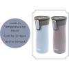 imageContigo West Loop Stainless Steel VacuumInsulated Travel Mug with SpillProof Lid Keeps Drinks Hot up to 5 Hours and Cold up to 12 Hours 16oz Matte BlackEarl Grey  Dark Plum