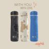 imageContigo x Ally Love Jackson Chill 20 Stainless Steel Spill Proof Water Bottle with AutoPop Lid BPA Free 24oz LicoriceOatmilk