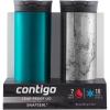 imageContigo SNAPSEAL Insulated Stainless Steel Travel Mug 2 Pack 20oz Spirulina amp Polished Concrete