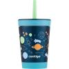 imageContigo THERMALOCK SpillProof Kids Stainless Steel Tumbler with Straw 12 Oz Blueberry Raspberry Cosmos