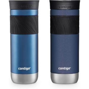 imageContigo Byron 20 Stainless Steel Travel Mug 16 oz 2pack Blueberry GlacierBlue Corn  Midnight Berry