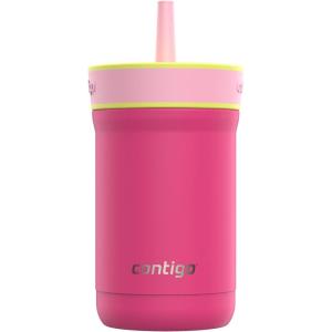 imageContigo Kids Leighton SpillProof Stainless Steel Tumbler with Straw 12 oz WildberryWildberry