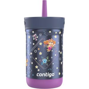 imageContigo Kids Leighton Straw Tumbler with SpillProof Lid 12oz RaspberryAzaleaPaw Patrol Space Zodiac