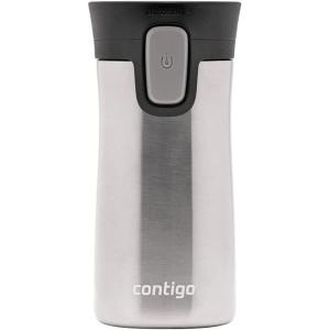 imageContigo Pinnacle VacuumInsulated Stainless Steel Travel Mug with SpillProof Lid Reusable Coffee Cup or Water Bottle with LeakProof Lid Keeps Drinks Hot or Cold for Hours 14oz White MarbleStainless Steel