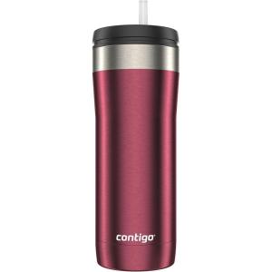 imageContigo Uptown DualSip Stainless Steel Tumbler with Leakproof Lid 24 oz Chocolate Truffle