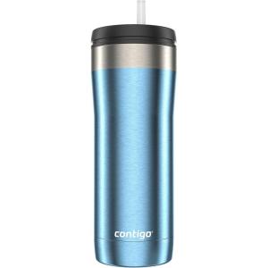 imageContigo Uptown DualSip Stainless Steel Tumbler with Leakproof Lid 24 oz Dark Ice