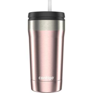 imageContigo Uptown DualSip Stainless Steel Tumbler with Leakproof Lid Insulated Body Keeps Drinks Hot amp Cold for Hours Sip Cold Drinks Through Straw amp Hot Drinks Through Spout 16oz Macchiato