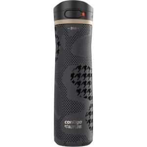 imageContigo x Ally Love Jackson Chill 20 Stainless Steel Spill Proof Water Bottle with AutoPop Lid BPA Free 24oz LicoriceLicorice