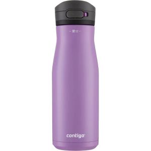 imageContigo x Ally Love Jackson Chill 20 Stainless Steel Spill Proof Water Bottle with AutoPop Lid BPA Free 24oz LicoriceOrchid