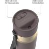 imageContigo AutoSeal 24 oz Stainless Steel VacuumInsulated Water Bottle with Leakproof PushButton Spout amp Lock Carry Strap BPAFree amp LeadFree Dishwasher SafeTerra Champagne