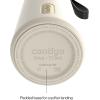 imageContigo AutoSeal 24 oz Stainless Steel VacuumInsulated Water Bottle with Leakproof PushButton Spout amp Lock Carry Strap BPAFree amp LeadFree Dishwasher SafeOatmilk Champagne