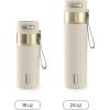 imageContigo AutoSeal 24 oz Stainless Steel VacuumInsulated Water Bottle with Leakproof PushButton Spout amp Lock Carry Strap BPAFree amp LeadFree Dishwasher SafeOatmilk Champagne