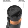 imageContigo AutoSeal 24 oz Stainless Steel VacuumInsulated Water Bottle with Leakproof PushButton Spout amp Lock Carry Strap BPAFree amp LeadFree Dishwasher SafeLicorice Bronze