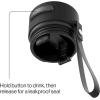 imageContigo AutoSeal 24 oz Stainless Steel VacuumInsulated Water Bottle with Leakproof PushButton Spout amp Lock Carry Strap BPAFree amp LeadFree Dishwasher SafeLicorice Gunmetal