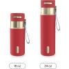 imageContigo AutoSeal 24 oz Stainless Steel VacuumInsulated Water Bottle with Leakproof PushButton Spout amp Lock Carry Strap BPAFree amp LeadFree Dishwasher SafeGoji Berry Champagne