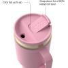 imageContigo SnapSeal 20 oz Stainless Steel VacuumInsulated Water Bottle with Leakproof AutoClose Lid StrawCompatible amp Side Handle BPAFree amp LeadFree Dishwasher SafePink Diamond Champagne