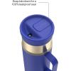 imageContigo SnapSeal 20 oz Stainless Steel VacuumInsulated Water Bottle with Leakproof AutoClose Lid StrawCompatible amp Side Handle BPAFree amp LeadFree Dishwasher SafeWild Indigo Champagne