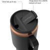 imageContigo SnapSeal 20 oz Stainless Steel VacuumInsulated Water Bottle with Leakproof AutoClose Lid StrawCompatible amp Side Handle BPAFree amp LeadFree Dishwasher SafeLicorice Bronze
