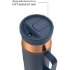 imageContigo SnapSeal 20 oz Stainless Steel VacuumInsulated Water Bottle with Leakproof AutoClose Lid StrawCompatible amp Side Handle BPAFree amp LeadFree Dishwasher SafeAbyss Bronze