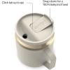 imageContigo SnapSeal 20 oz Stainless Steel VacuumInsulated Water Bottle with Leakproof AutoClose Lid StrawCompatible amp Side Handle BPAFree amp LeadFree Dishwasher SafeOatmilk Champagne
