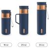 imageContigo SnapSeal 20 oz Stainless Steel VacuumInsulated Water Bottle with Leakproof AutoClose Lid StrawCompatible amp Side Handle BPAFree amp LeadFree Dishwasher SafeAbyss Bronze
