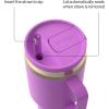 imageContigo SnapSeal 20 oz Stainless Steel VacuumInsulated Water Bottle with Leakproof AutoClose Lid StrawCompatible amp Side Handle BPAFree amp LeadFree Dishwasher SafeGalactic Champagne