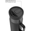 imageContigo SnapSeal 20 oz Stainless Steel VacuumInsulated Water Bottle with Leakproof AutoClose Lid StrawCompatible amp Side Handle BPAFree amp LeadFree Dishwasher SafeLicorice Gunmetal