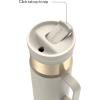 imageContigo SnapSeal 20 oz Stainless Steel VacuumInsulated Water Bottle with Leakproof AutoClose Lid StrawCompatible amp Side Handle BPAFree amp LeadFree Dishwasher SafeOatmilk Champagne