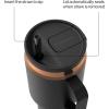 imageContigo SnapSeal 20 oz Stainless Steel VacuumInsulated Water Bottle with Leakproof AutoClose Lid StrawCompatible amp Side Handle BPAFree amp LeadFree Dishwasher SafeLicorice Bronze