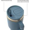 imageContigo SnapSeal 20 oz Stainless Steel VacuumInsulated Water Bottle with Leakproof AutoClose Lid StrawCompatible amp Side Handle BPAFree amp LeadFree Dishwasher SafeDenim Champagne