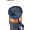 imageContigo SnapSeal 20 oz Stainless Steel VacuumInsulated Water Bottle with Leakproof AutoClose Lid StrawCompatible amp Side Handle BPAFree amp LeadFree Dishwasher SafeAbyss Bronze