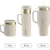 imageContigo SnapSeal 20 oz Stainless Steel VacuumInsulated Water Bottle with Leakproof AutoClose Lid StrawCompatible amp Side Handle BPAFree amp LeadFree Dishwasher SafeOatmilk Champagne