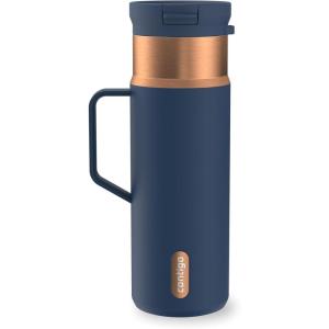 imageContigo SnapSeal 20 oz Stainless Steel VacuumInsulated Water Bottle with Leakproof AutoClose Lid StrawCompatible amp Side Handle BPAFree amp LeadFree Dishwasher SafeAbyss Bronze