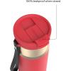 imageContigo DualSip 24 oz Stainless Steel VacuumInsulated Water Bottle with Carry Strap amp 2in1 Leakproof Lid Straw or Spout BPAFree amp LeadFree Dishwasher SafeGoji Berry Champagne