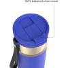 imageContigo DualSip 24 oz Stainless Steel VacuumInsulated Water Bottle with Carry Strap amp 2in1 Leakproof Lid Straw or Spout BPAFree amp LeadFree Dishwasher SafeWild Indigo Champagne
