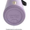imageContigo DualSip 24 oz Stainless Steel VacuumInsulated Water Bottle with Carry Strap amp 2in1 Leakproof Lid Straw or Spout BPAFree amp LeadFree Dishwasher SafePurple Carrot Champagne