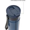 imageContigo DualSip 28 oz Leakproof Plastic Water Bottle with Carrying Strap and 2Way Lid Drink From Straw or Spout 100 Leakproof Durable and Lightweight Tritan Bottle BPAFree and Dishwasher SafeAbyss