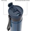 imageContigo DualSip 28 oz Leakproof Plastic Water Bottle with Carrying Strap and 2Way Lid Drink From Straw or Spout 100 Leakproof Durable and Lightweight Tritan Bottle BPAFree and Dishwasher SafeAbyss