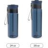 imageContigo DualSip 28 oz Leakproof Plastic Water Bottle with Carrying Strap and 2Way Lid Drink From Straw or Spout 100 Leakproof Durable and Lightweight Tritan Bottle BPAFree and Dishwasher SafeAbyss