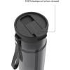 imageContigo DualSip 28 oz Leakproof Plastic Water Bottle with Carrying Strap and 2Way Lid Drink From Straw or Spout 100 Leakproof Durable and Lightweight Tritan Bottle BPAFree and Dishwasher SafeLicorice