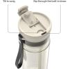 imageContigo DualSip 28 oz Leakproof Plastic Water Bottle with Carrying Strap and 2Way Lid Drink From Straw or Spout 100 Leakproof Durable and Lightweight Tritan Bottle BPAFree and Dishwasher SafeOatmilk Champagne