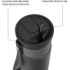imageContigo SnapSeal 16 oz Stainless Steel VacuumInsulated Water Bottle with Leakproof AutoClose Lid StrawCompatible amp Carry Strap BPAFree amp LeadFree Dishwasher SafeLicorice Gunmetal