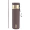 imageContigo SnapSeal 16 oz Stainless Steel VacuumInsulated Water Bottle with Leakproof AutoClose Lid StrawCompatible amp Carry Strap BPAFree amp LeadFree Dishwasher SafeTerra Champagne