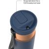 imageContigo SnapSeal 16 oz Stainless Steel VacuumInsulated Water Bottle with Leakproof AutoClose Lid StrawCompatible amp Carry Strap BPAFree amp LeadFree Dishwasher SafeAbyss Bronze