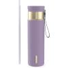 imageContigo SnapSeal 16 oz Stainless Steel VacuumInsulated Water Bottle with Leakproof AutoClose Lid StrawCompatible amp Carry Strap BPAFree amp LeadFree Dishwasher SafePurple Carrot Champagne
