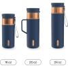 imageContigo SnapSeal 16 oz Stainless Steel VacuumInsulated Water Bottle with Leakproof AutoClose Lid StrawCompatible amp Carry Strap BPAFree amp LeadFree Dishwasher SafeAbyss Bronze