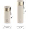imageContigo SnapSeal 16 oz Stainless Steel VacuumInsulated Water Bottle with Leakproof AutoClose Lid StrawCompatible amp Carry Strap BPAFree amp LeadFree Dishwasher SafeOatmilk Champagne
