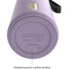 imageContigo SnapSeal 16 oz Stainless Steel VacuumInsulated Water Bottle with Leakproof AutoClose Lid StrawCompatible amp Carry Strap BPAFree amp LeadFree Dishwasher SafePurple Carrot Champagne